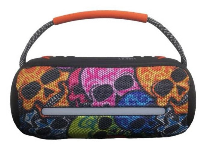 LIDIMI PARLANTE PORTATIL BLUETOOTH USB RADIO SKULL X BASS 139 SOLES S-804 10 A 15 HORAS DE MUSICA